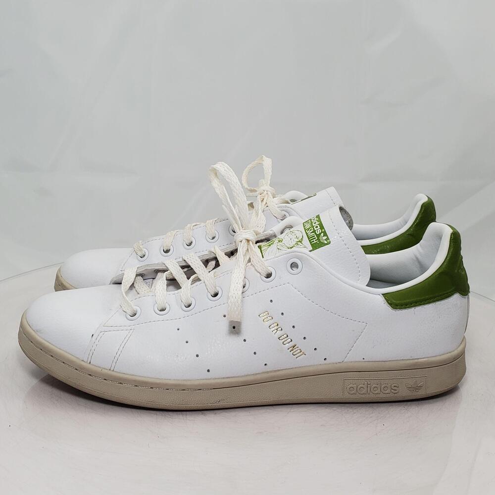 Rare Adidas Stan Smith Yoda Shoes Men 11 White Green Star Wars Tennis Primegreen